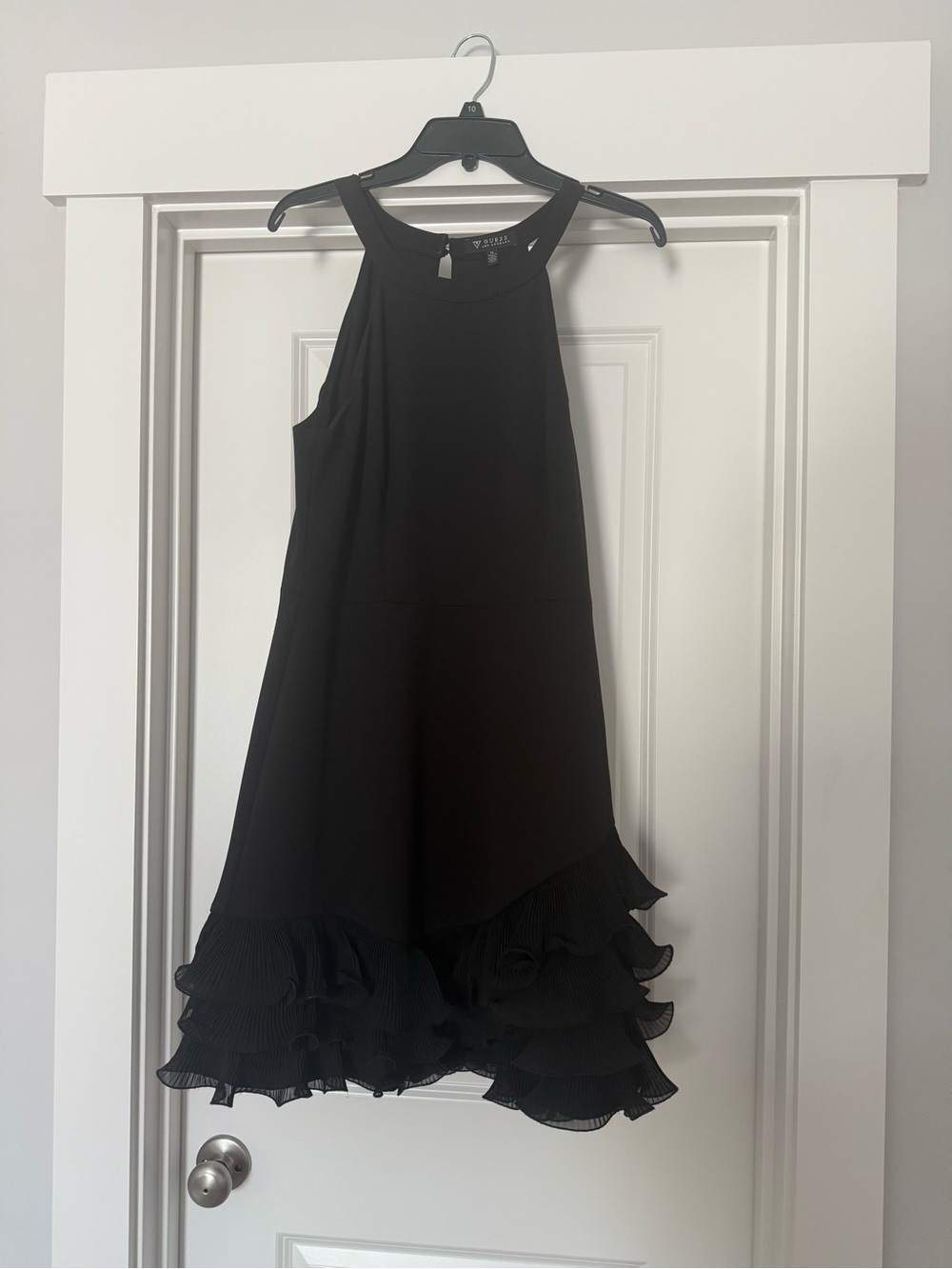 GUESS Black Halter High-Low Ruffle Dress - Picture 3 of 3